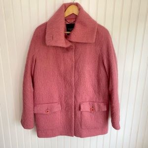 Talbots Wool Alpaca Mohair Pink Jacket Winter Small Womens Coat